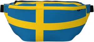 Swedish Flag Stylish Crossbody Waist Pack - Versatile And Compact Travel Pouch For Hands-Free Storage