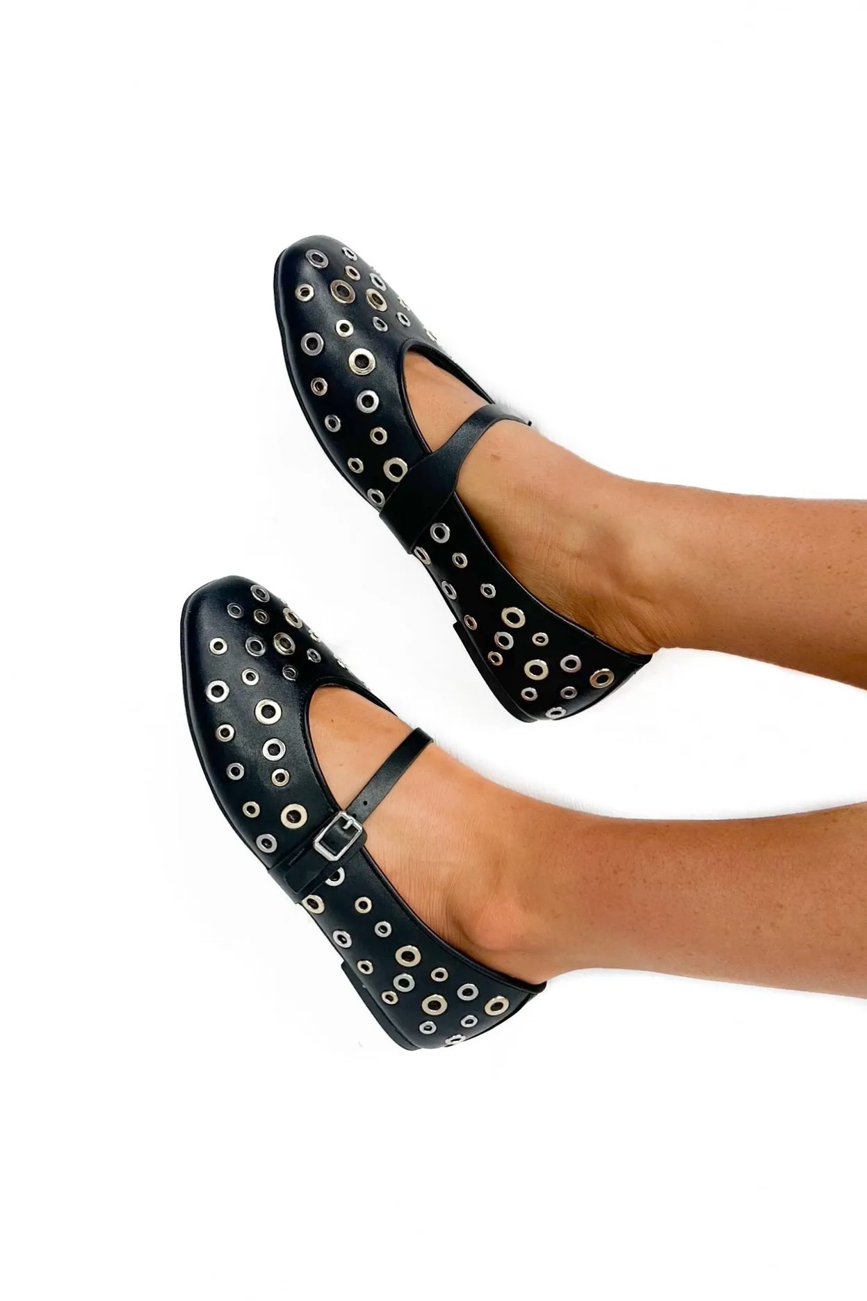 Swift Moves Grommet Ballet Flats