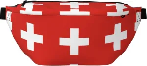 Swiss Flag Stylish Crossbody Waist Pack - Versatile And Compact Travel Pouch For Hands-Free Storage