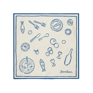 Tableau Scarf in Blue