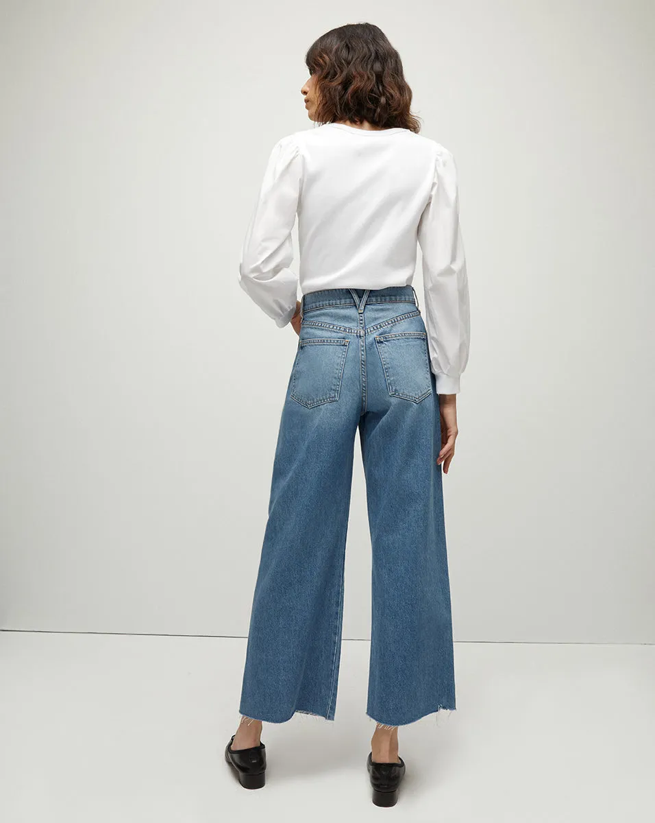 Taylor High Rise Wide Leg Cropped Jean