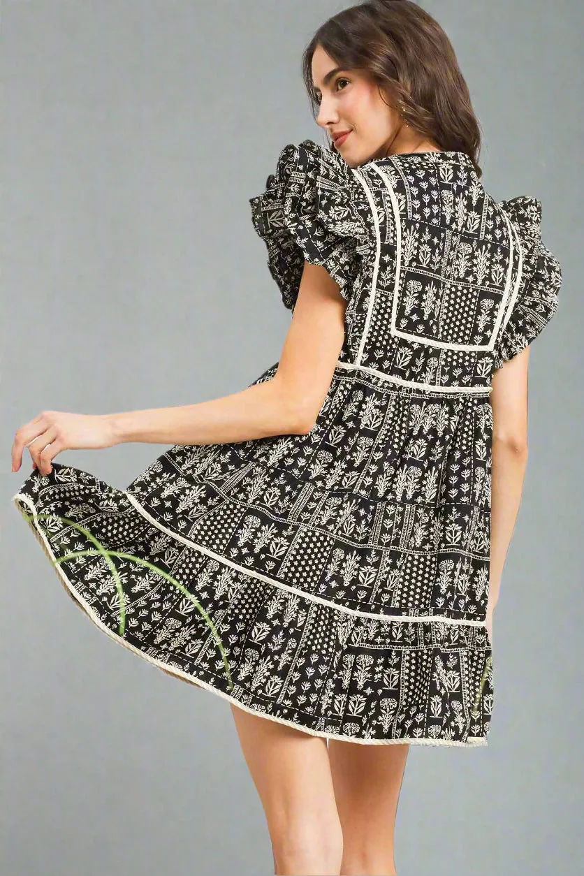 The Mia Abstract Print Dress