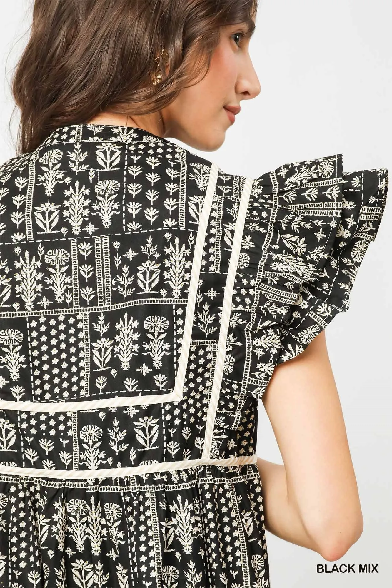 The Mia Abstract Print Dress