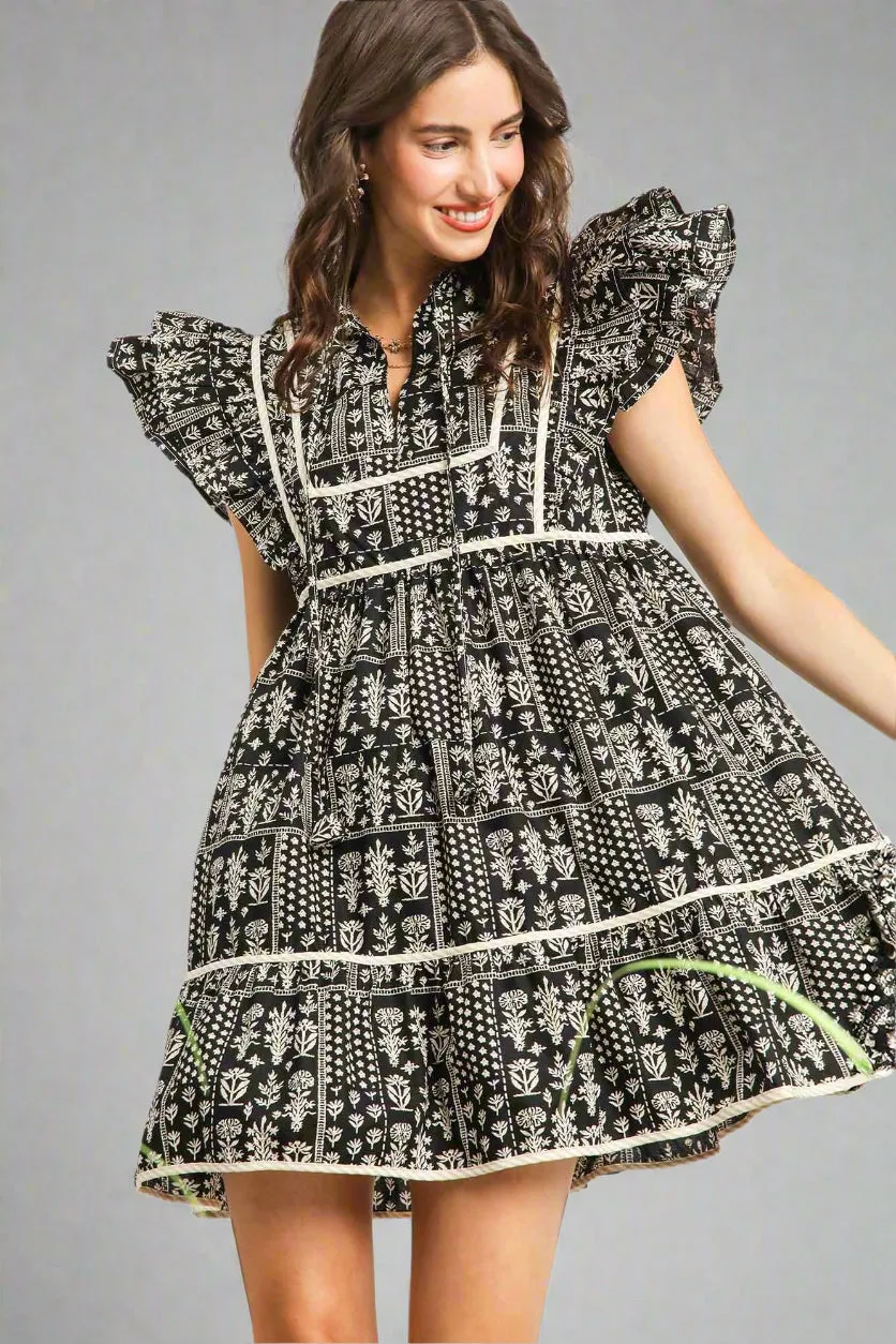 The Mia Abstract Print Dress