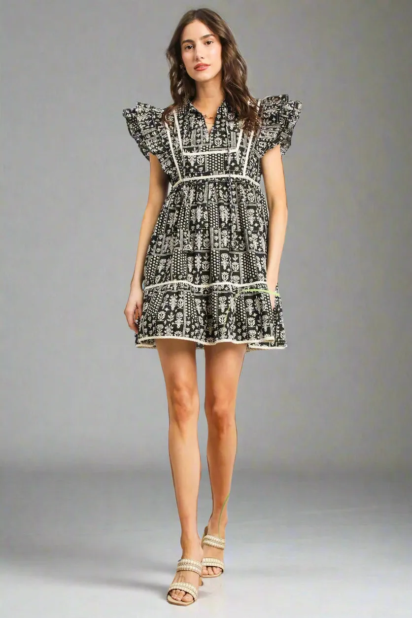 The Mia Abstract Print Dress