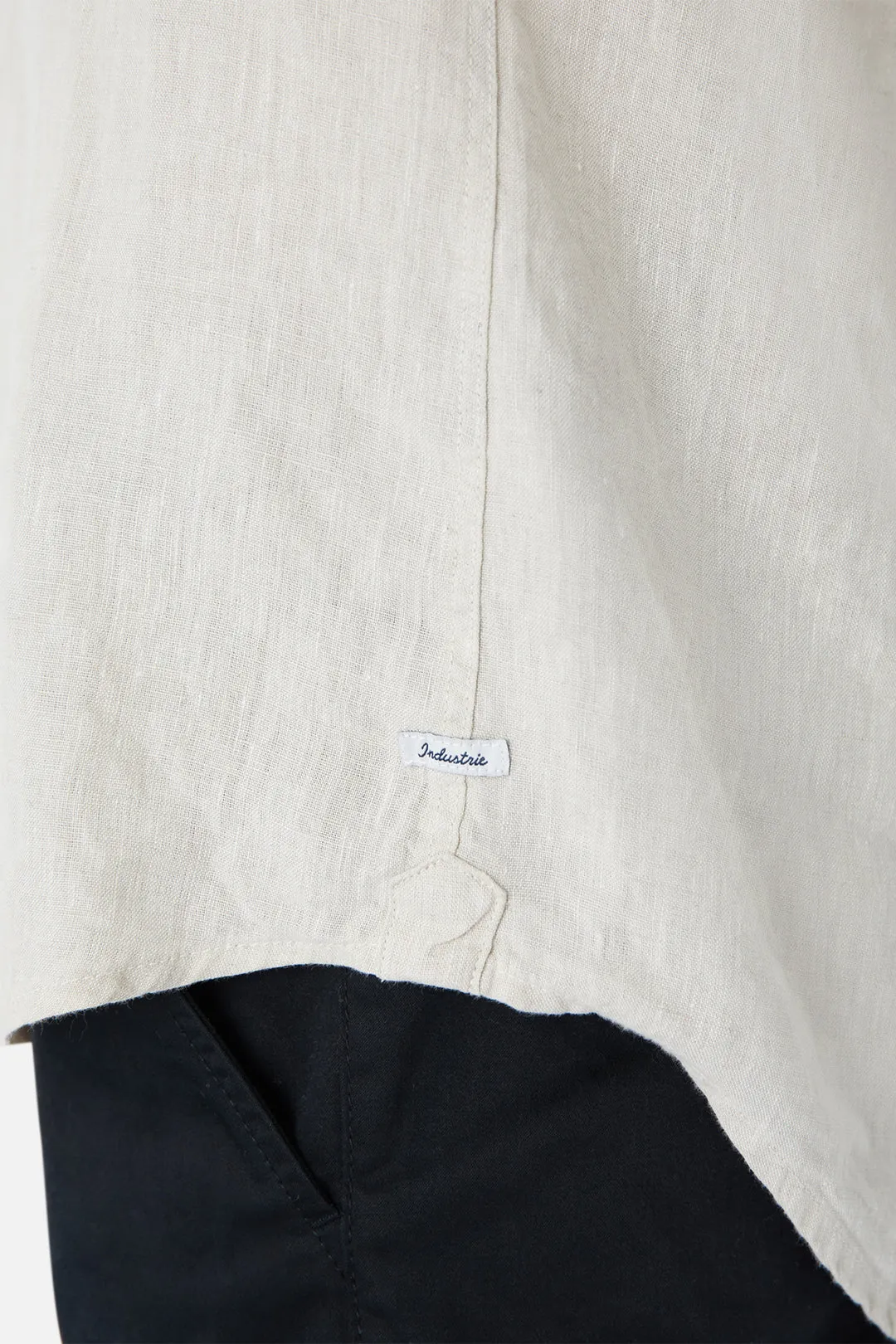 The Tennyson Linen L/s Shirt - Oatmeal