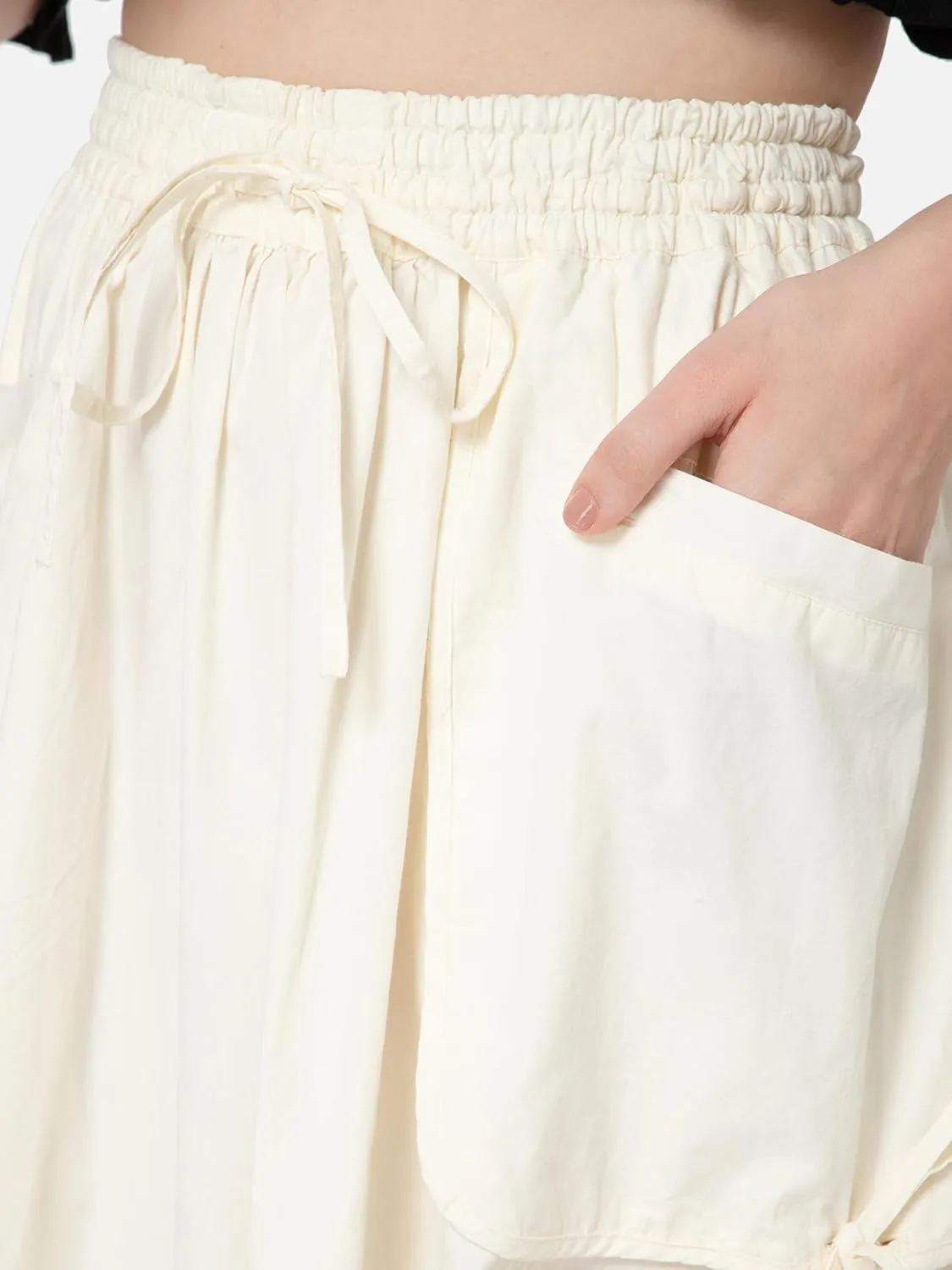 ThePirateDressing Women's 100% Cotton Maxi Boho Bohemian Hippie Gypsy Skirt with Side Hanging Pockets