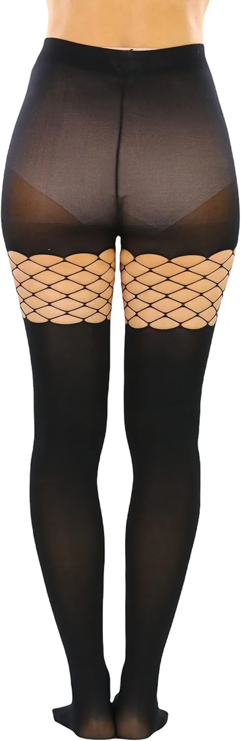 ToBeInStyle Women's Pothole & Slashed Footless Design Leggings