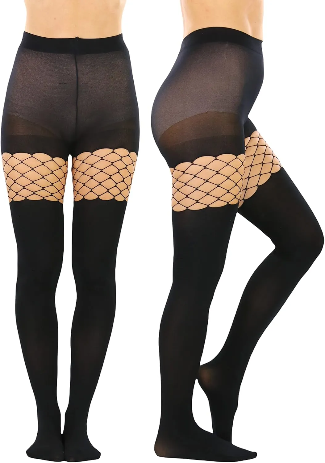ToBeInStyle Women's Pothole & Slashed Footless Design Leggings