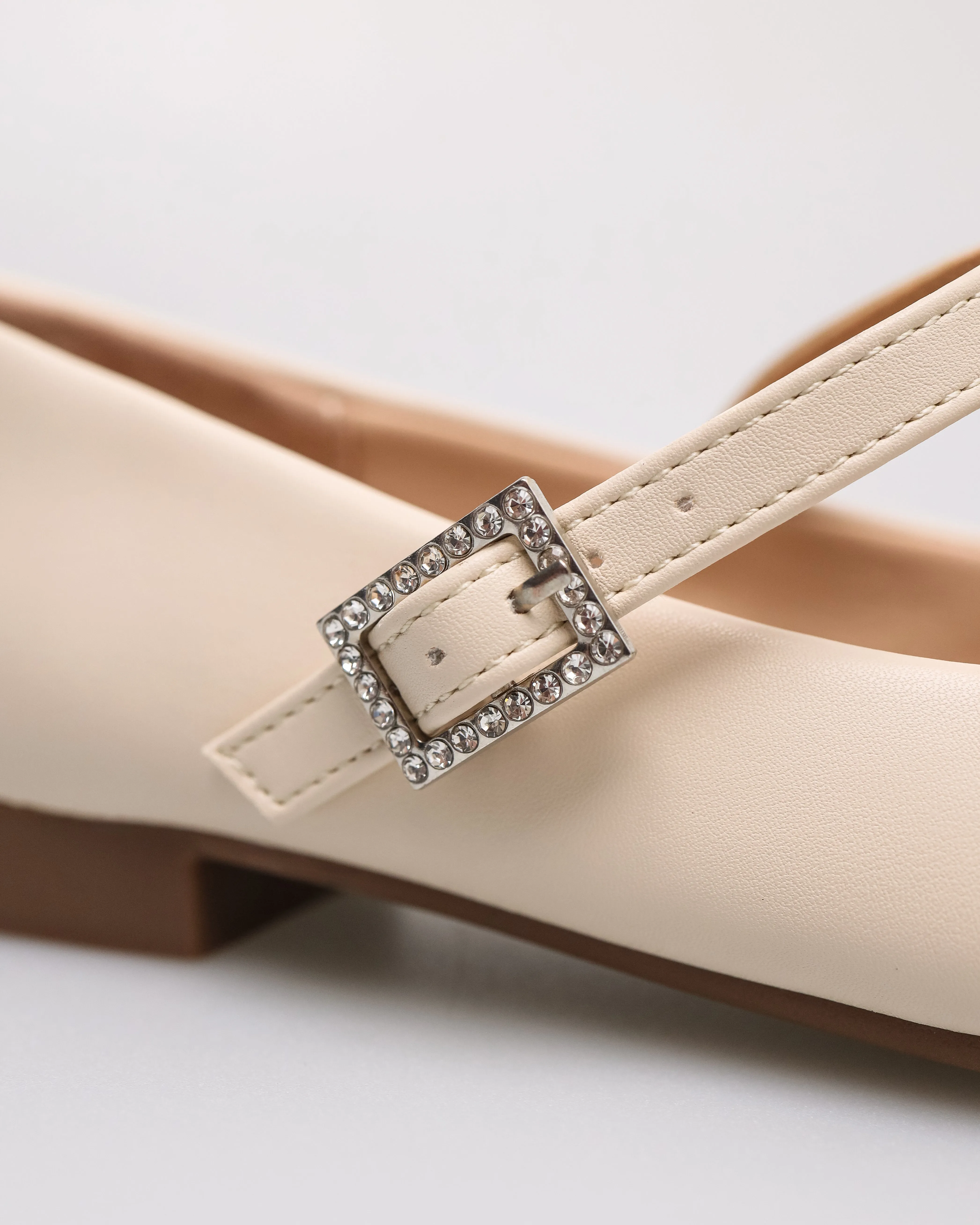 Tomaz NN444 Ladies Crystal Buckle Flats