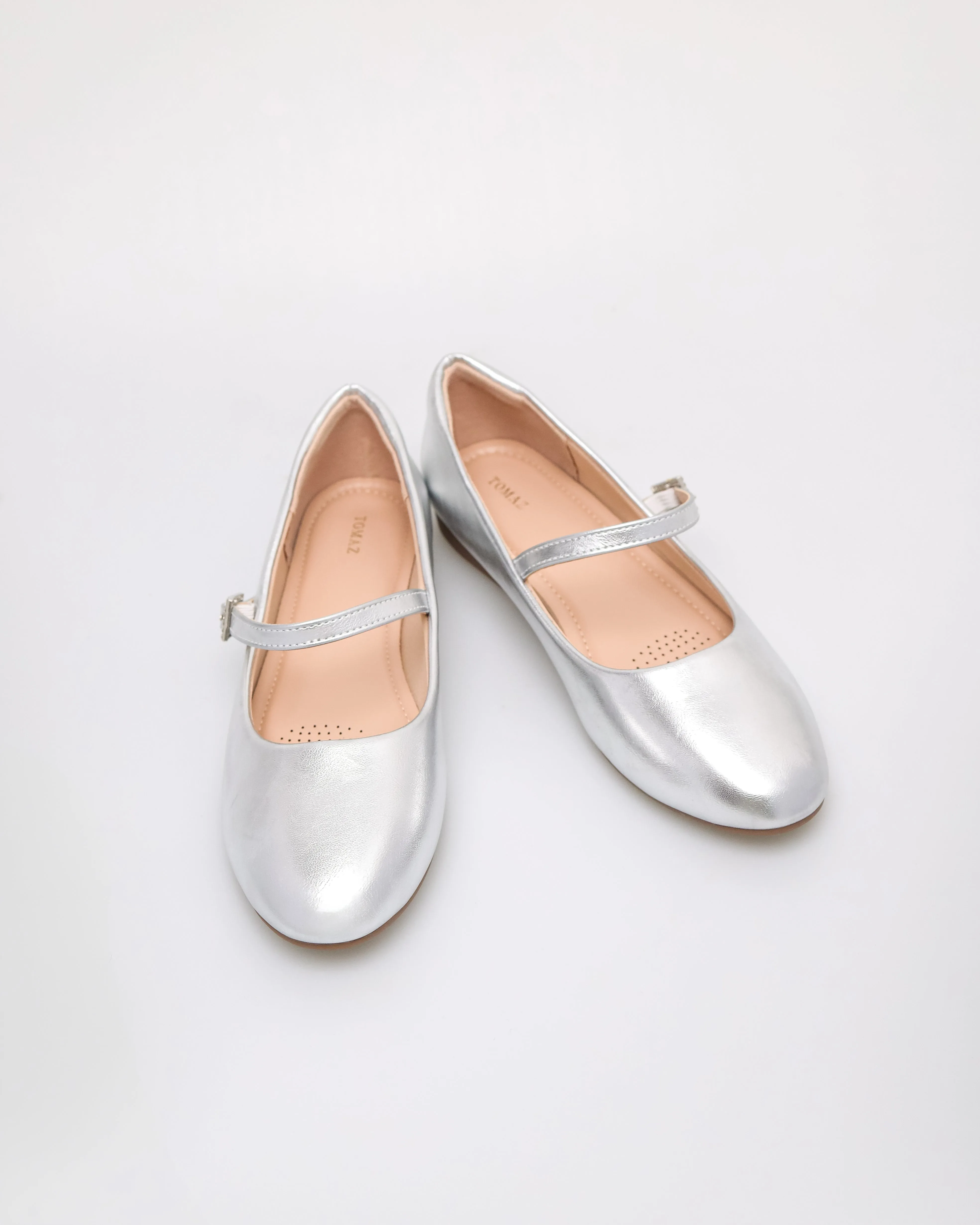 Tomaz NN444 Ladies Crystal Buckle Flats