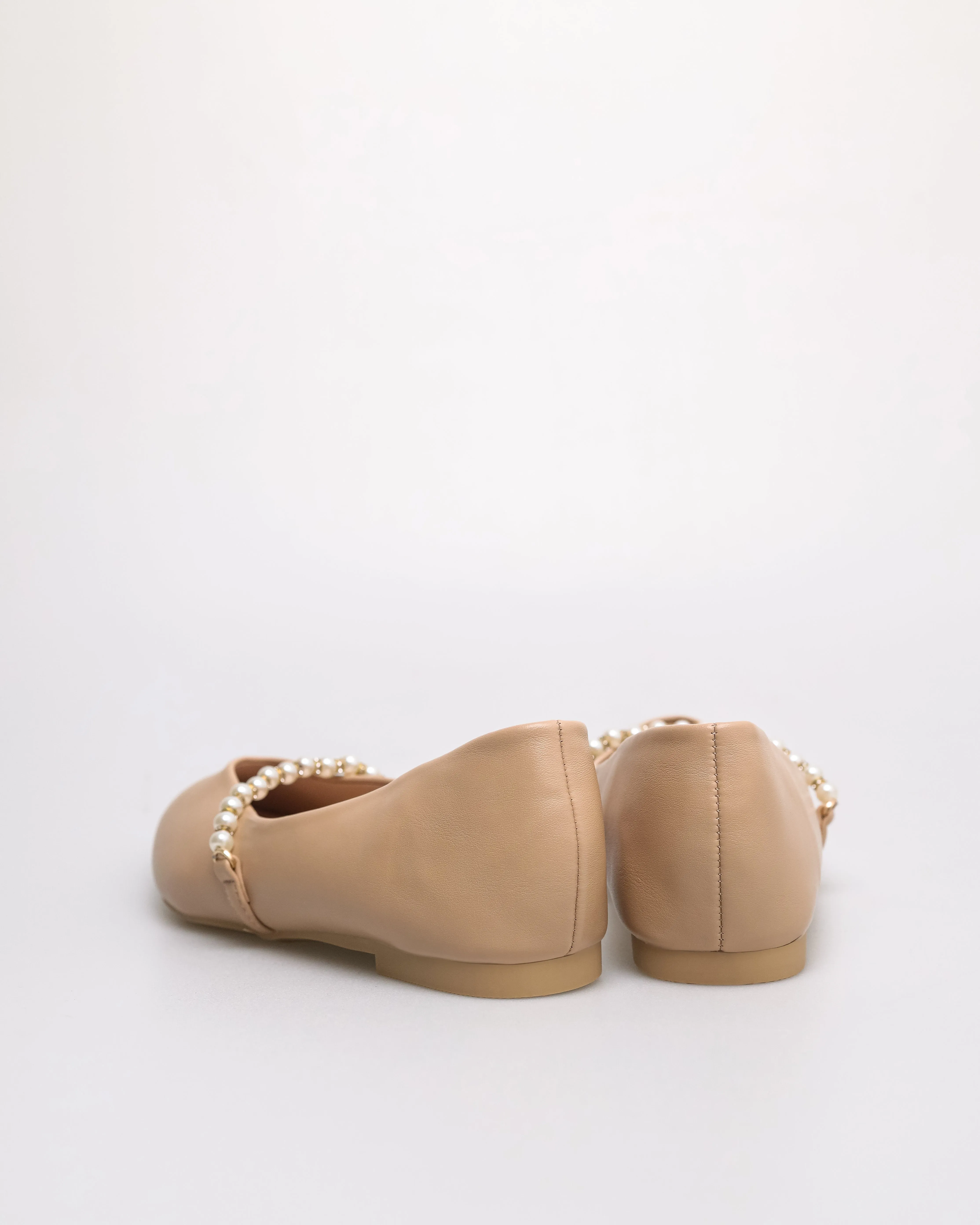 Tomaz YX193 Ladies Plain Pearl Flats