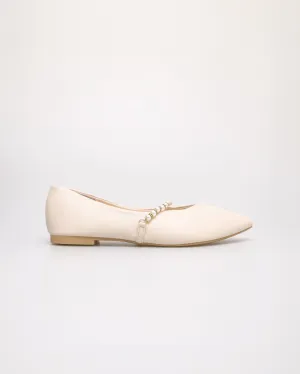 Tomaz YX193 Ladies Plain Pearl Flats
