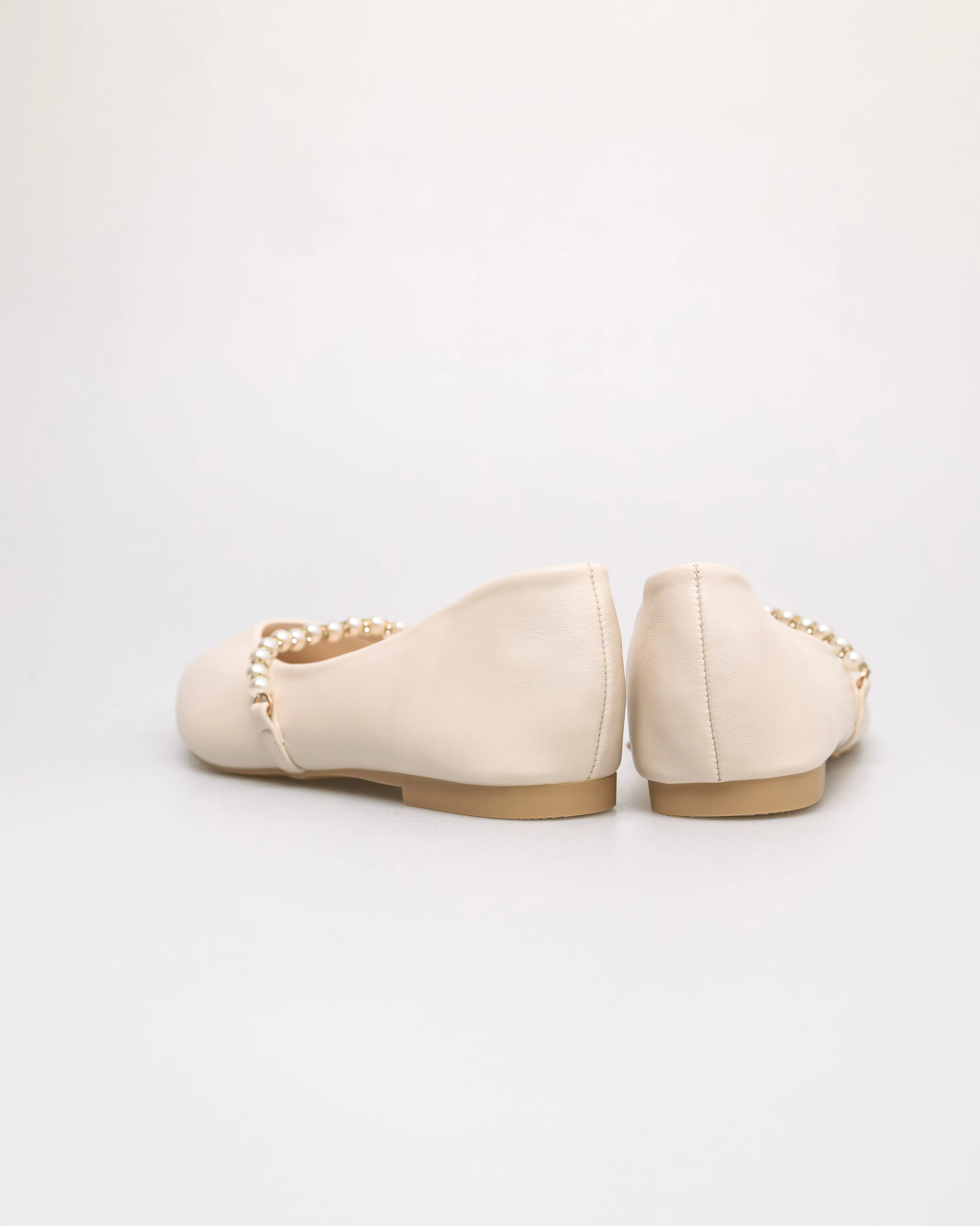 Tomaz YX193 Ladies Plain Pearl Flats