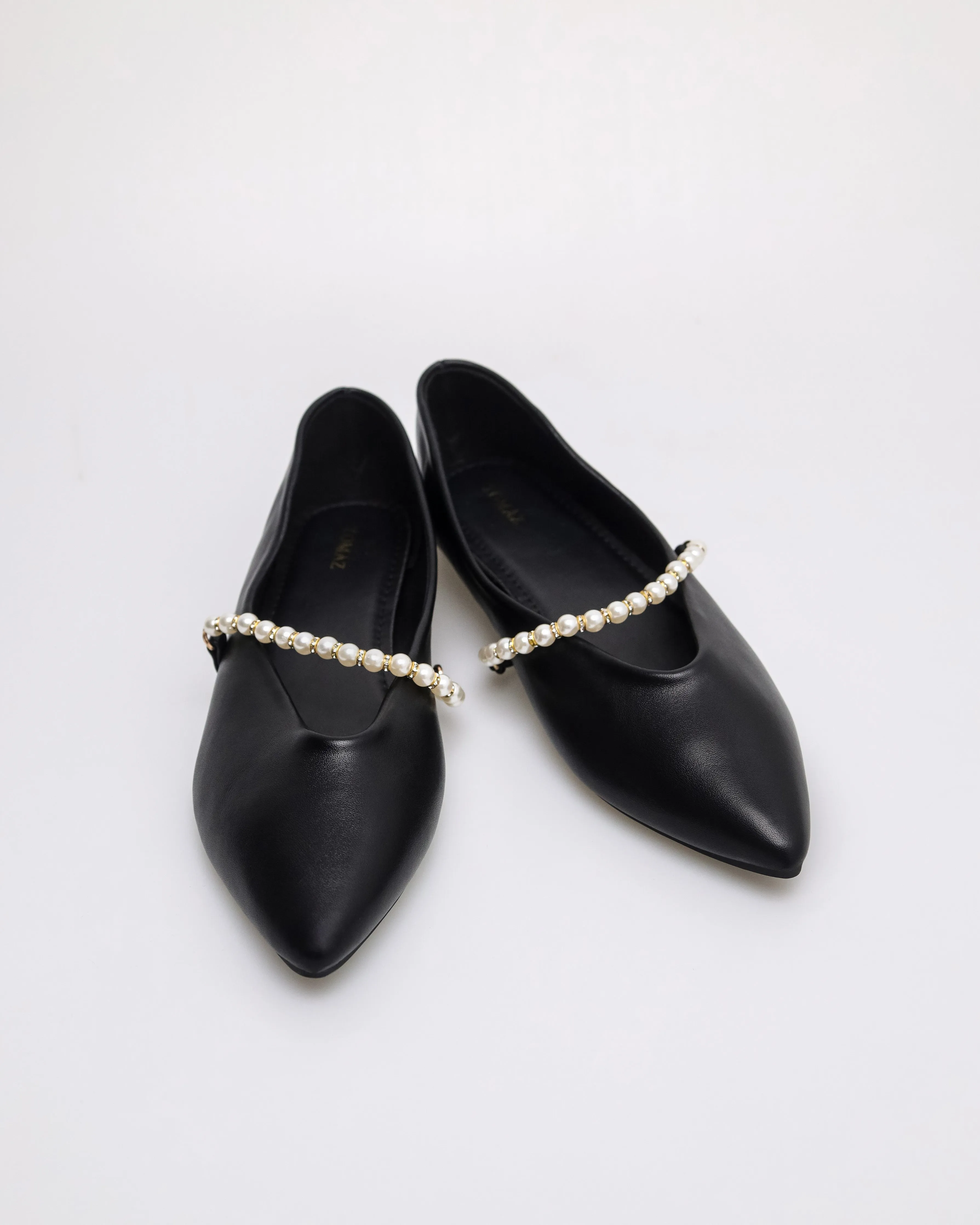 Tomaz YX193 Ladies Plain Pearl Flats