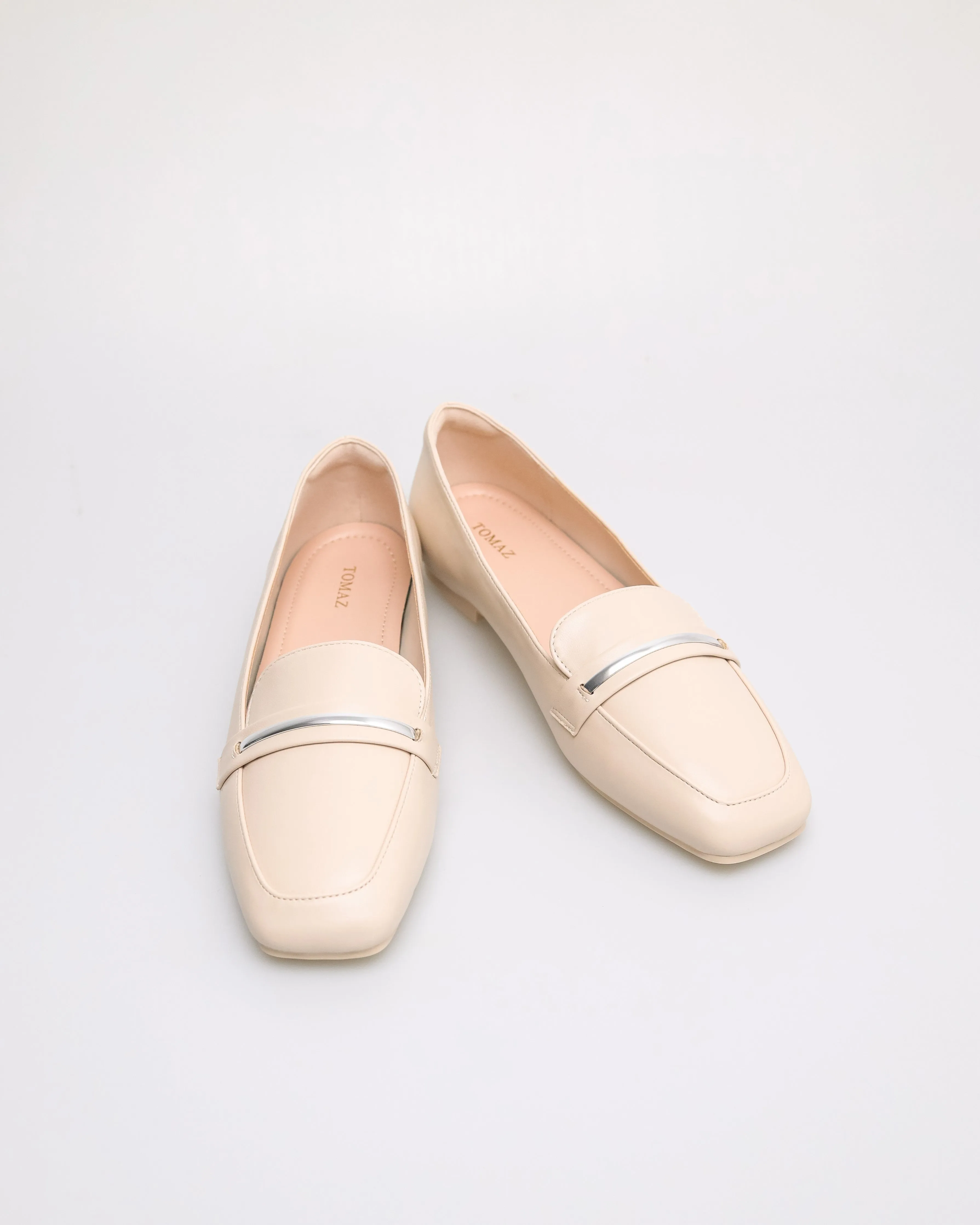 Tomaz YX213 Ladies Metallic Charm Flats