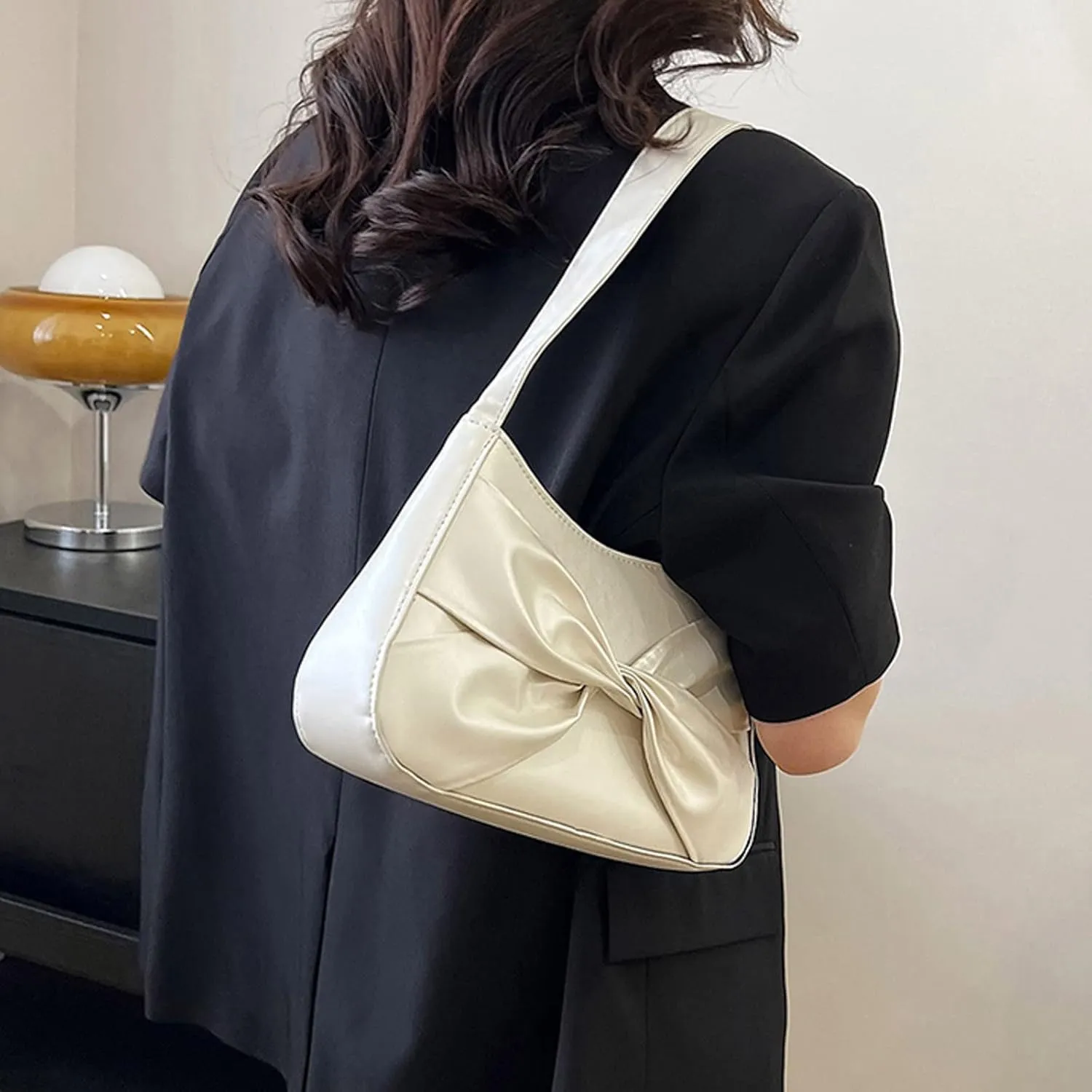 Tote Bag for Women, Crossbody Bags Shoulder Handbag Small Satchel Hobo Bag Purse Hobo, Silver