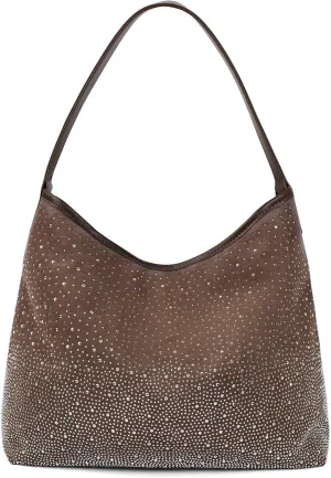 Tote Bags for Women Shiny Rhinestone Evening Hobo Bags Y2K Stylish Shoulder Handbag Satchel Purse with Zip