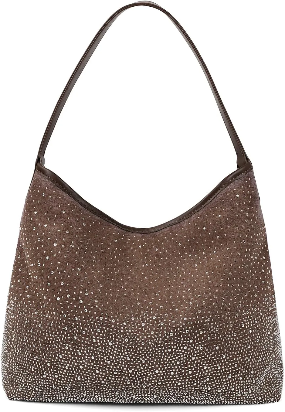 Tote Bags for Women Shiny Rhinestone Evening Hobo Bags Y2K Stylish Shoulder Handbag Satchel Purse with Zip