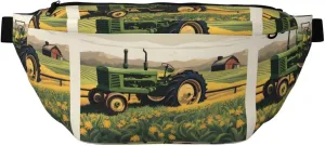 Tractor Farm Stylish Crossbody Waist Pack - Versatile And Compact Travel Pouch For Hands-Free Storage