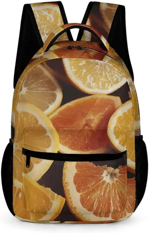 Travel Backpack 16.2 Inch Laptop Backpack Citrus Fruit Slices Daypack Lightweight Laptop Bag Rucksack for Travel