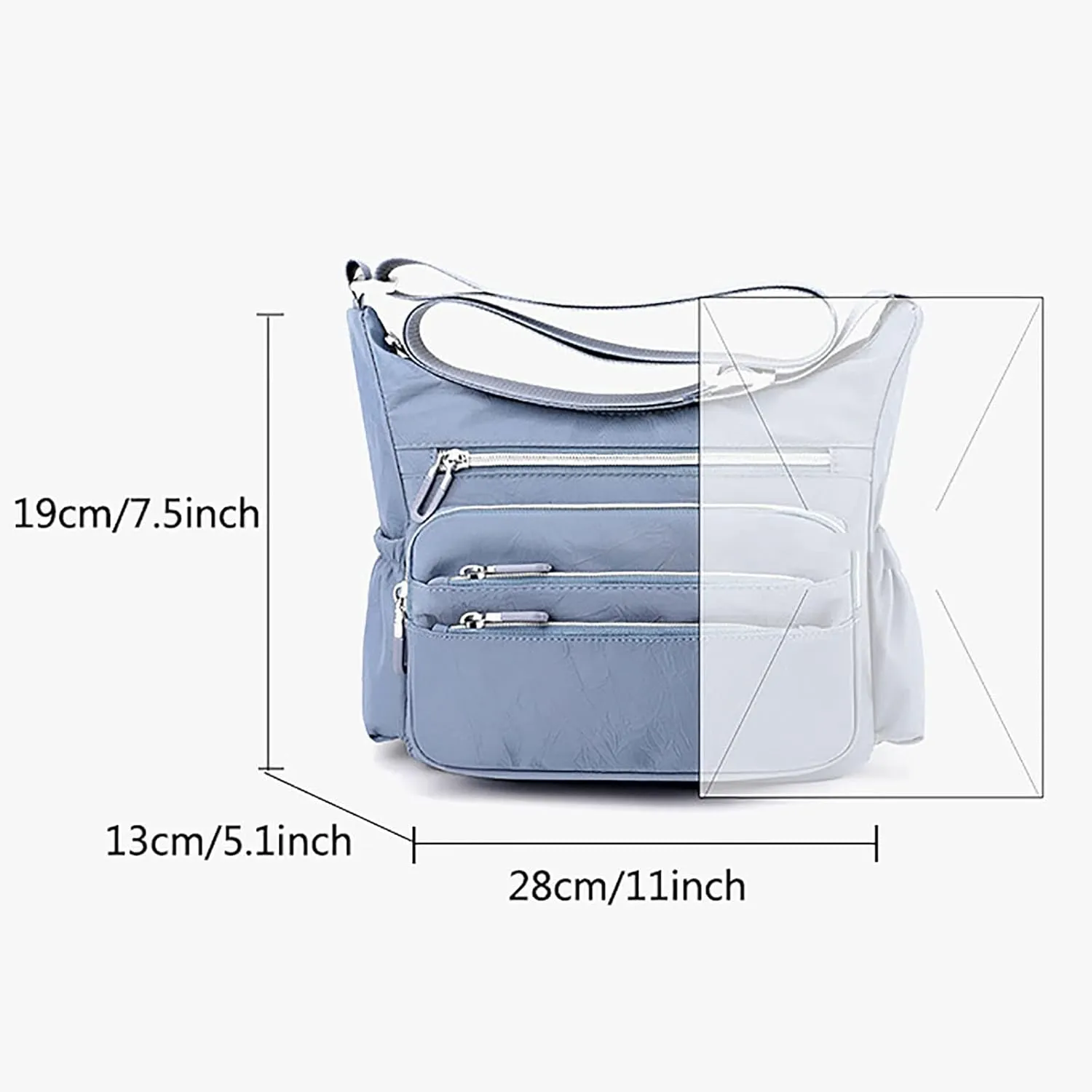 Trendy Ladies Shoulder Bag Womens Pocket Casual Crossbody Bag Ladies Shoulder Messenger Handbag For Daily Use
