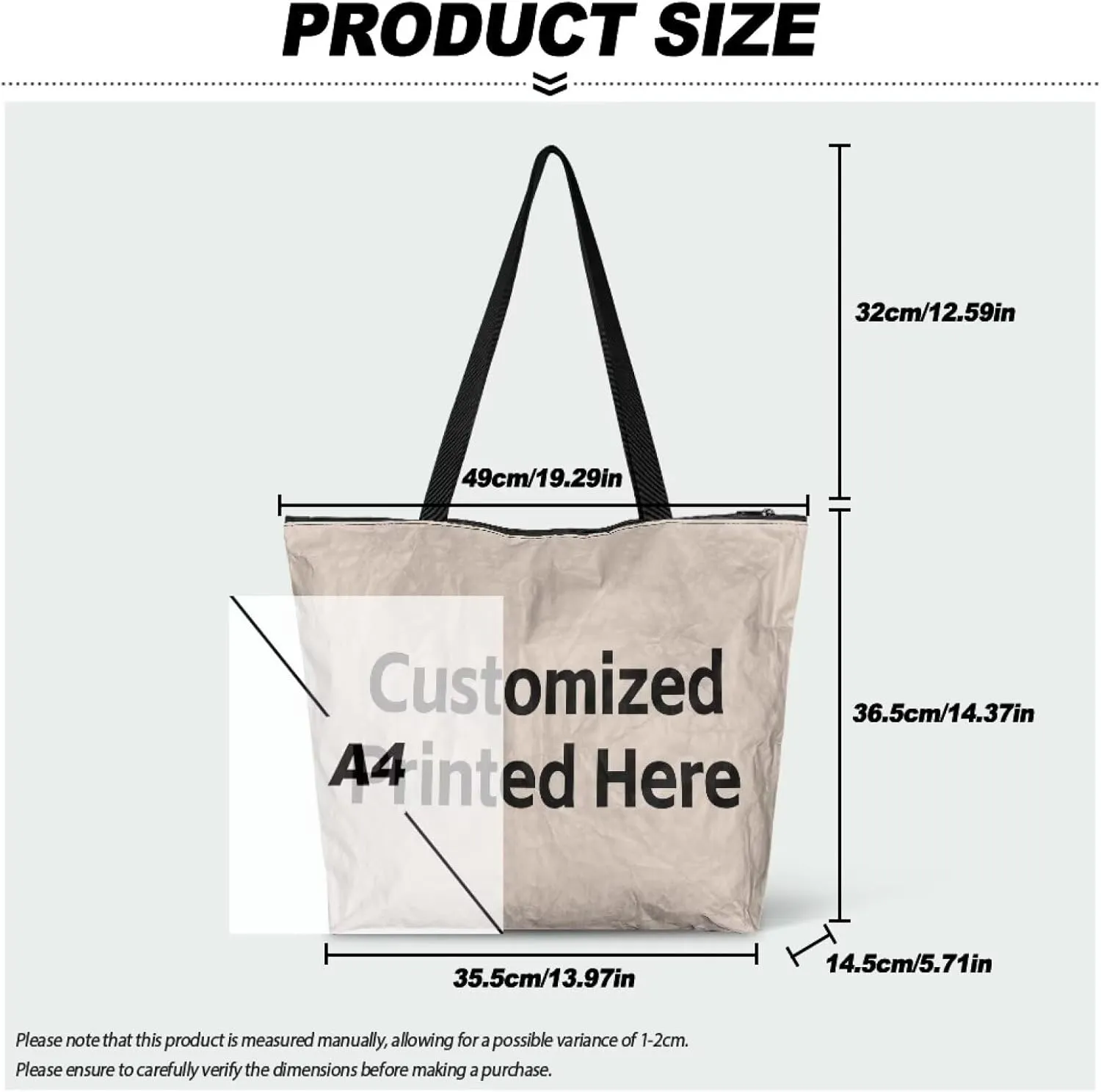 Tropical Flower 14 Inches Tote Paper Bag for Women, Boho Cat Shoulder Tote Bag Vivid Bird Commute Bag Paper Bags