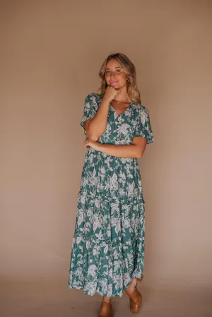 Uma Maxi Dress in Turquoise