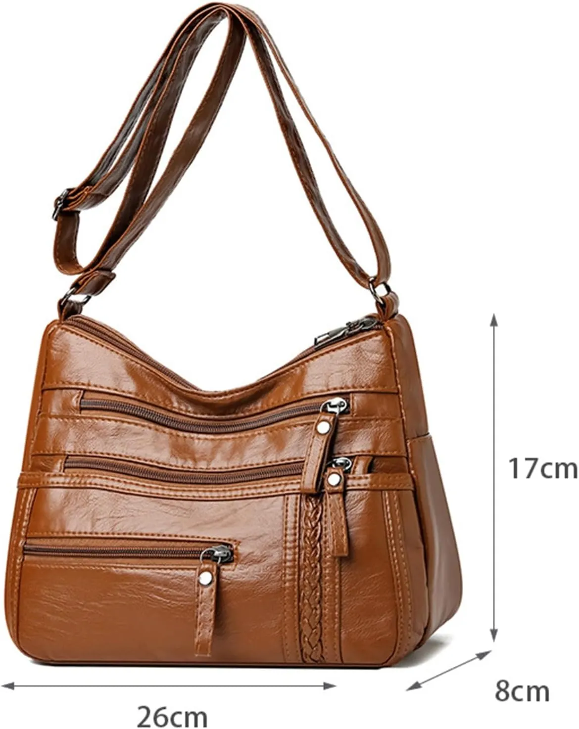 Unisex Hobo Crescent Crossbody Bag for Women Nylon Shoulder Hobo Purse with Adjustable Strap