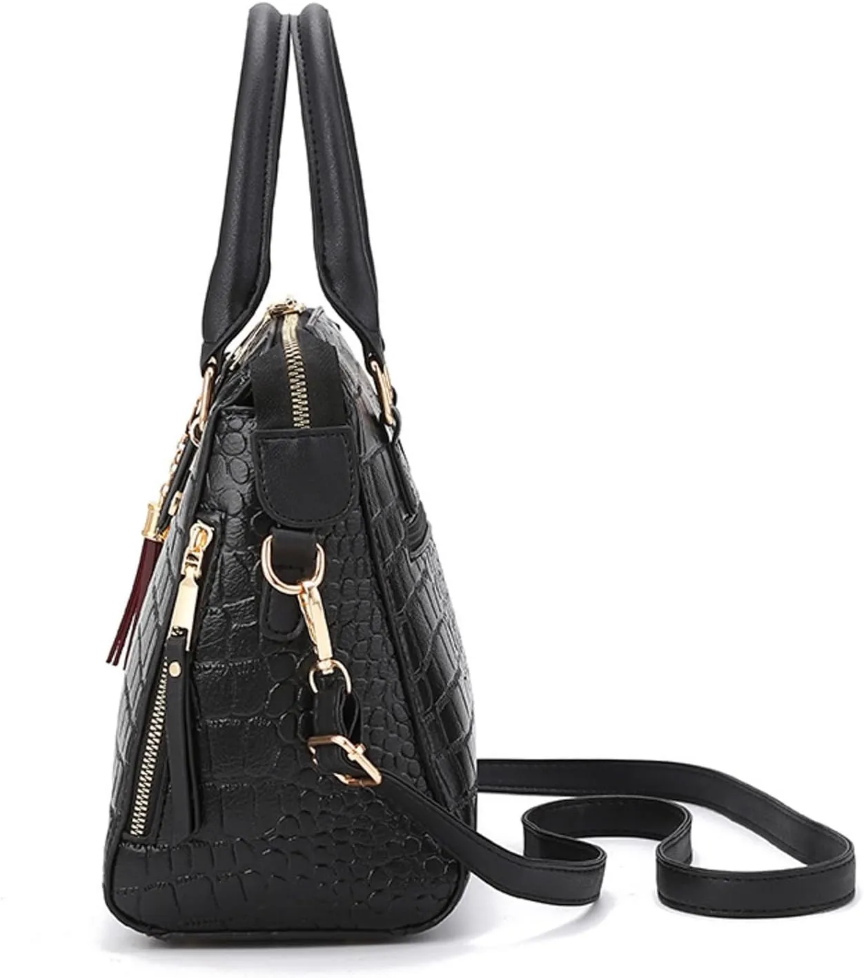 Unisex Hobo Crossbody Bags for Women Suede Crescent Zippered Shoulder Bags Purse Handbags Hobo