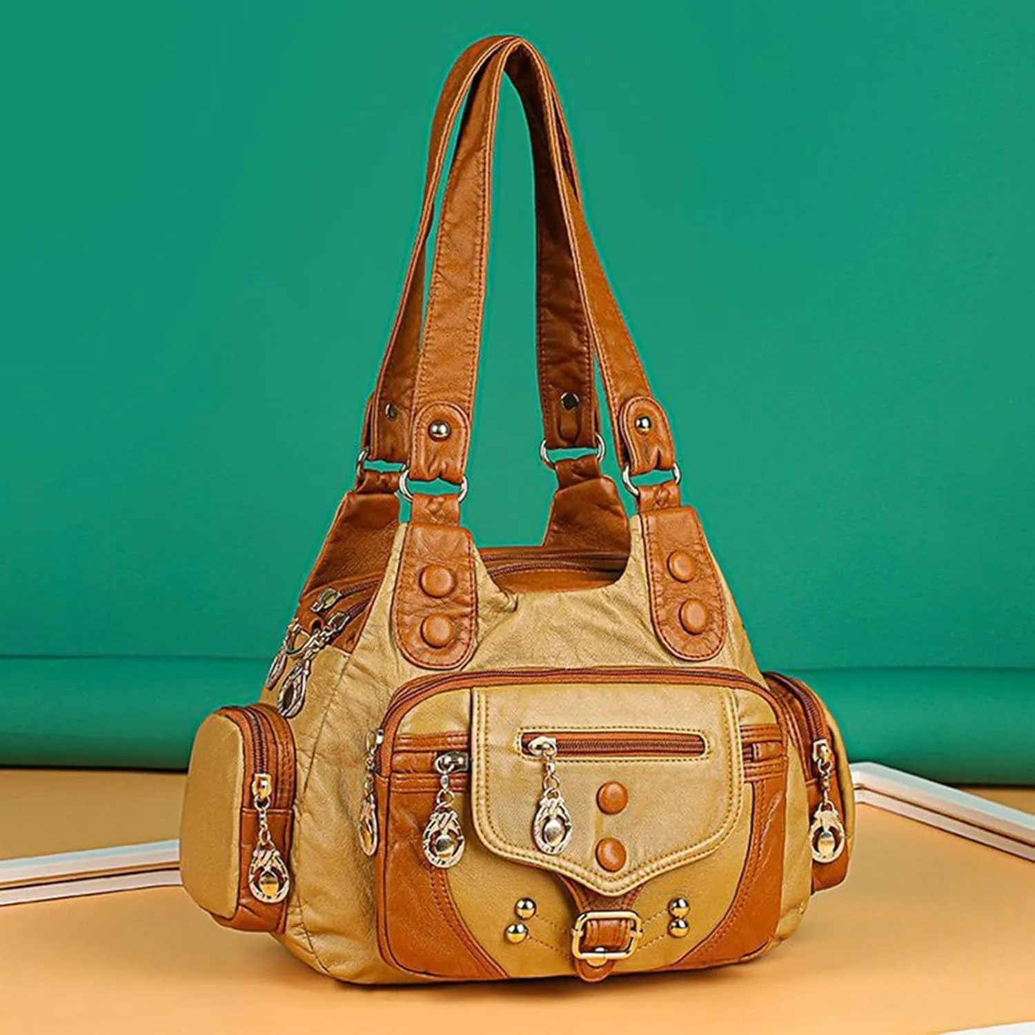 Unisex Hobo Hobo Bags for Women Purses Soft Leather Shoulder Handbags Crossbody Satchel Bag