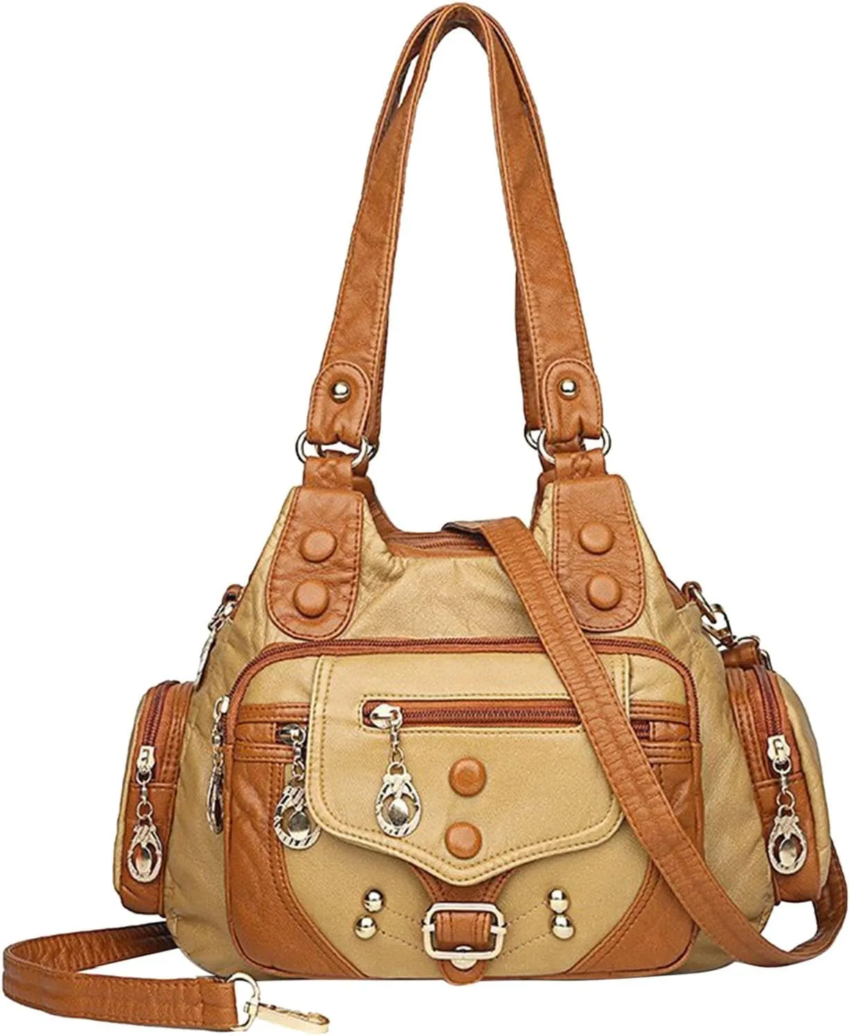 Unisex Hobo Hobo Bags for Women Purses Soft Leather Shoulder Handbags Crossbody Satchel Bag