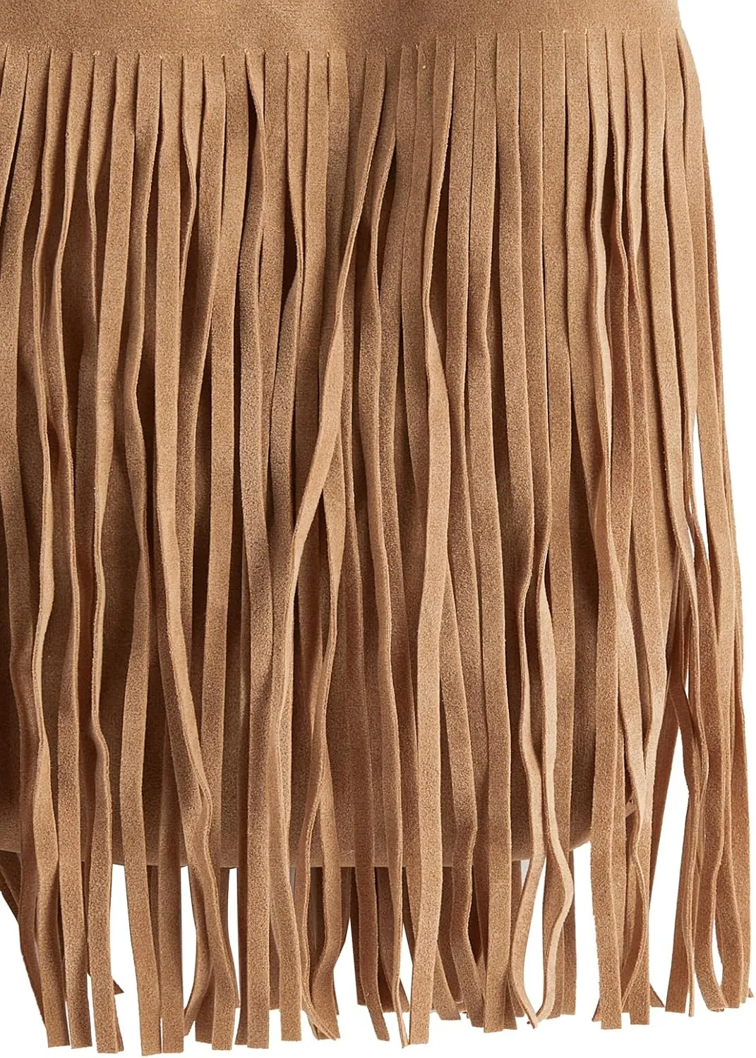 Verdusa Women's Fringe Crossbody Tote Bags Boho Tassel Hobo Shoulder Bag