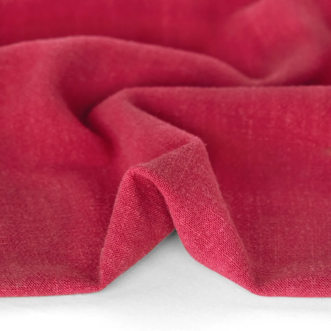 Viscose Linen Noil - Raspberry