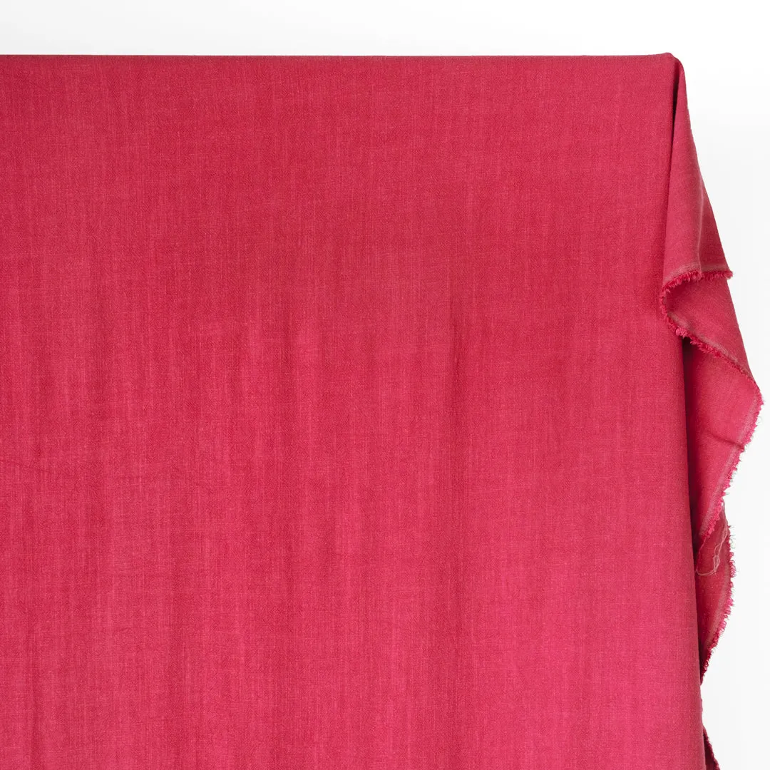 Viscose Linen Noil - Raspberry