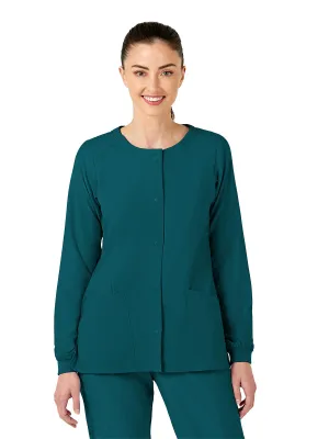 W123 - Women's Crew Neck Warm Up Jacket [1]