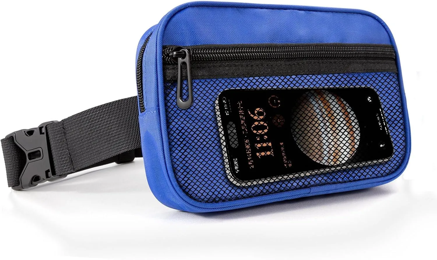 Waist Pack Stylish Waterproof Belt Bag with Adjustable Shoulder Strap Unisex Crossbody Chest Bag- Lightweight & Spacious Ideal for Sports/Running/Hiking (Blue)