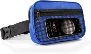 Waist Pack Stylish Waterproof Belt Bag with Adjustable Shoulder Strap Unisex Crossbody Chest Bag- Lightweight & Spacious Ideal for Sports/Running/Hiking (Blue)