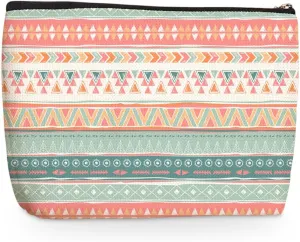 Wenboco Boho Gifts Bohemian Boho Makeup Bag for Women Female Teen Girls Girlfriend Best Friend Daughter Bestie Sister Birthday Graduation Mothers Day Tribe Ethnic Cosmetic Bag Bohemia Travel Pouch