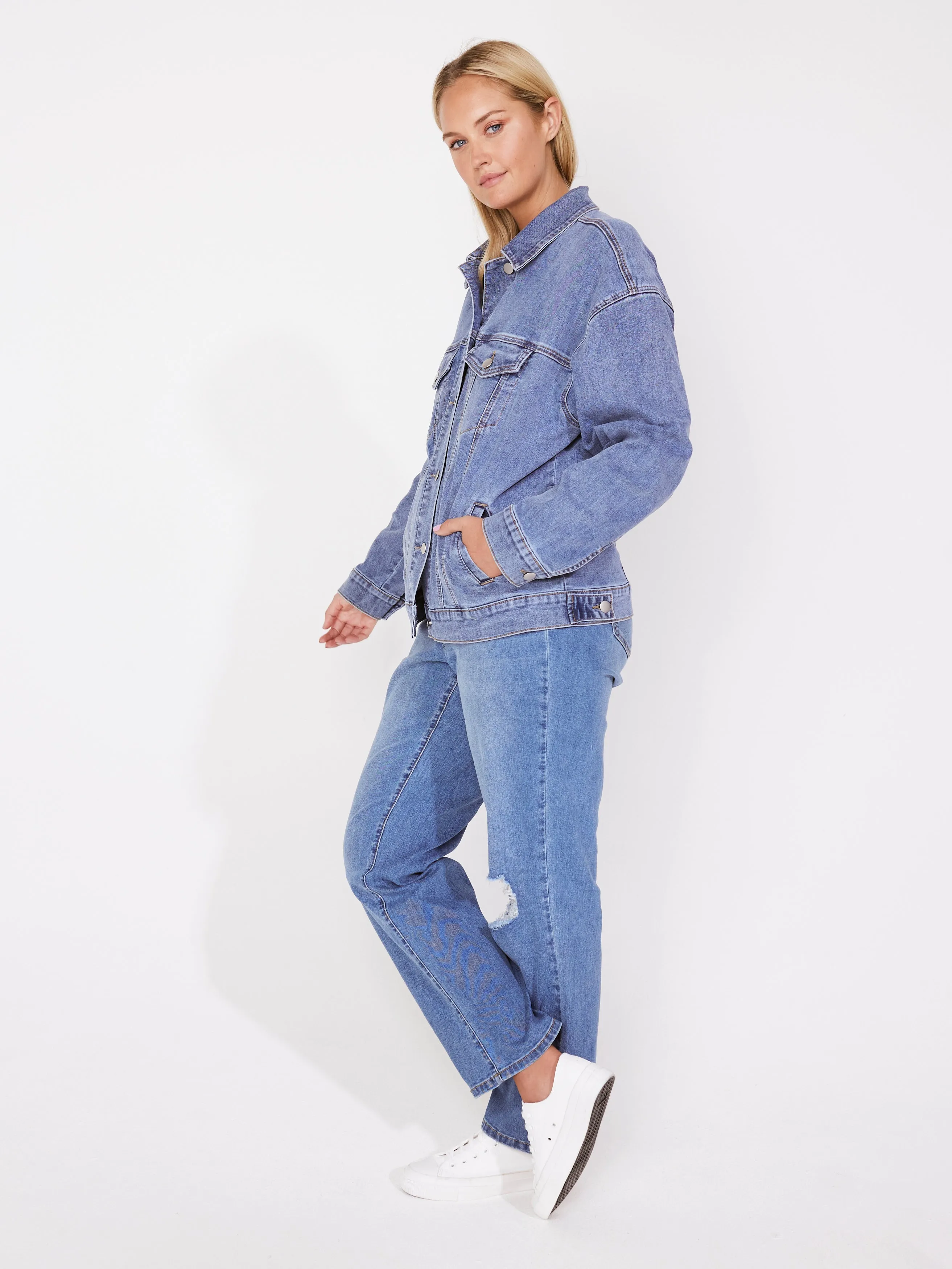 Westport Trucker Denim Jacket - Plus