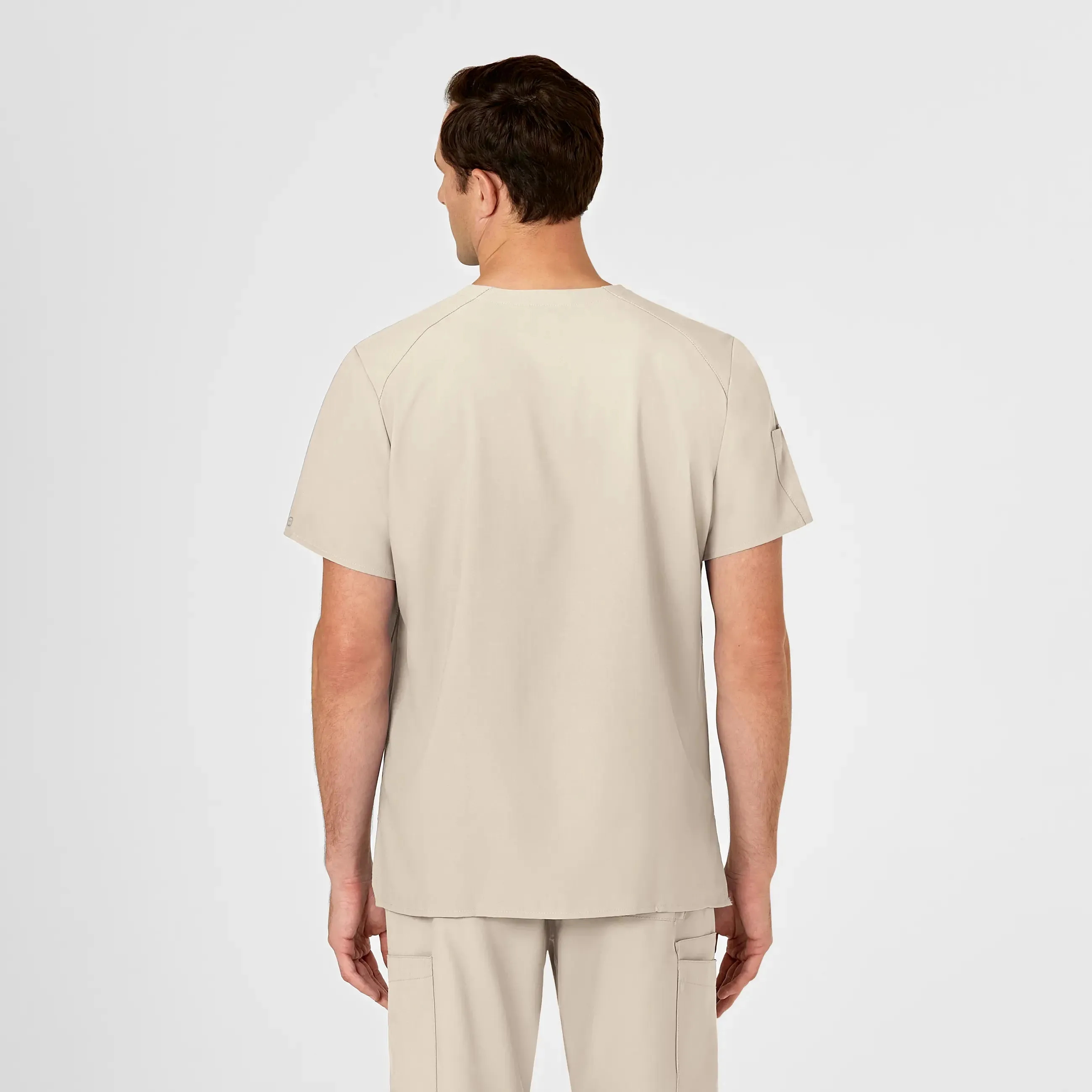 Wink Men's W123 V-Neck Scrub Top - Khaki