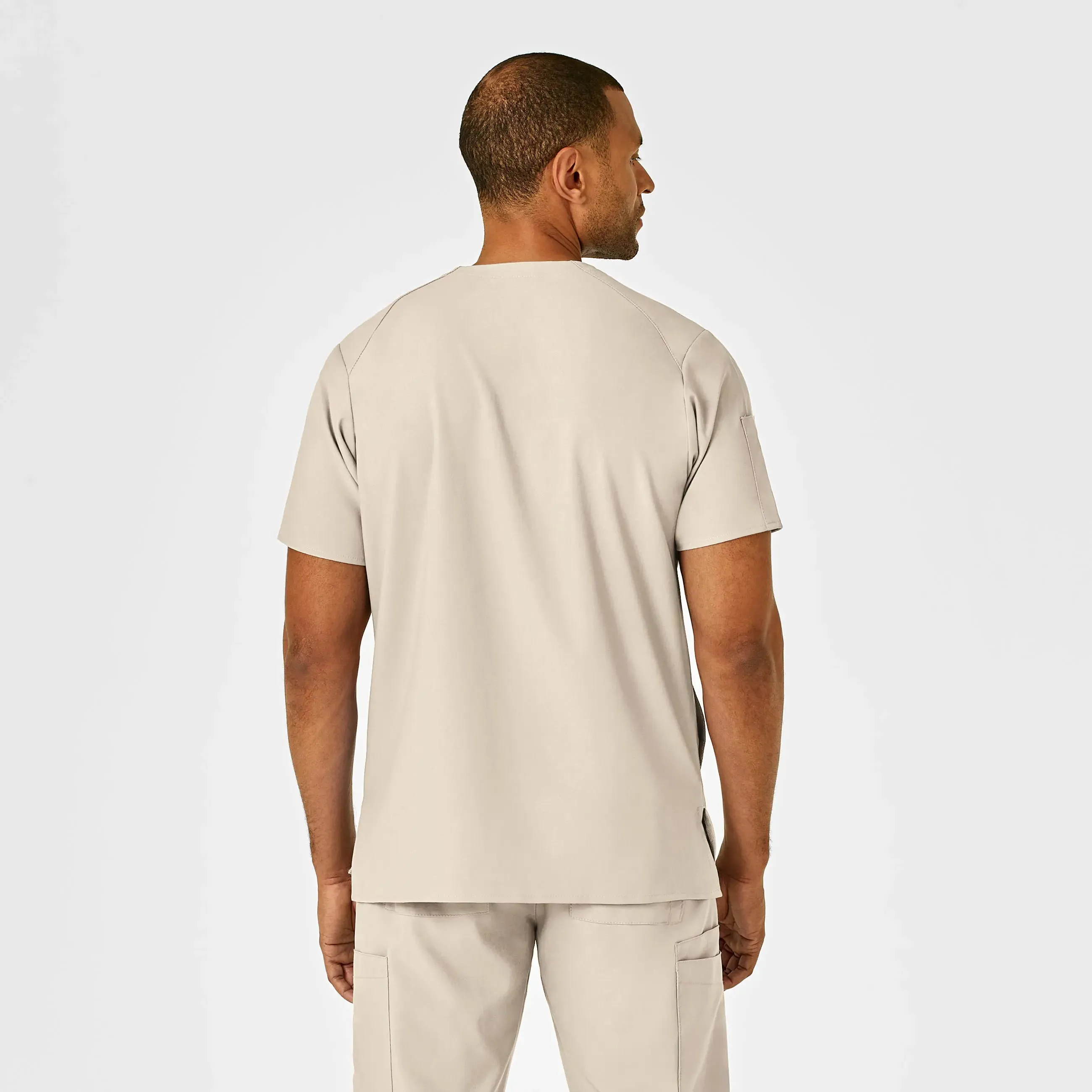 Wink Men's W123 V-Neck Scrub Top - Khaki