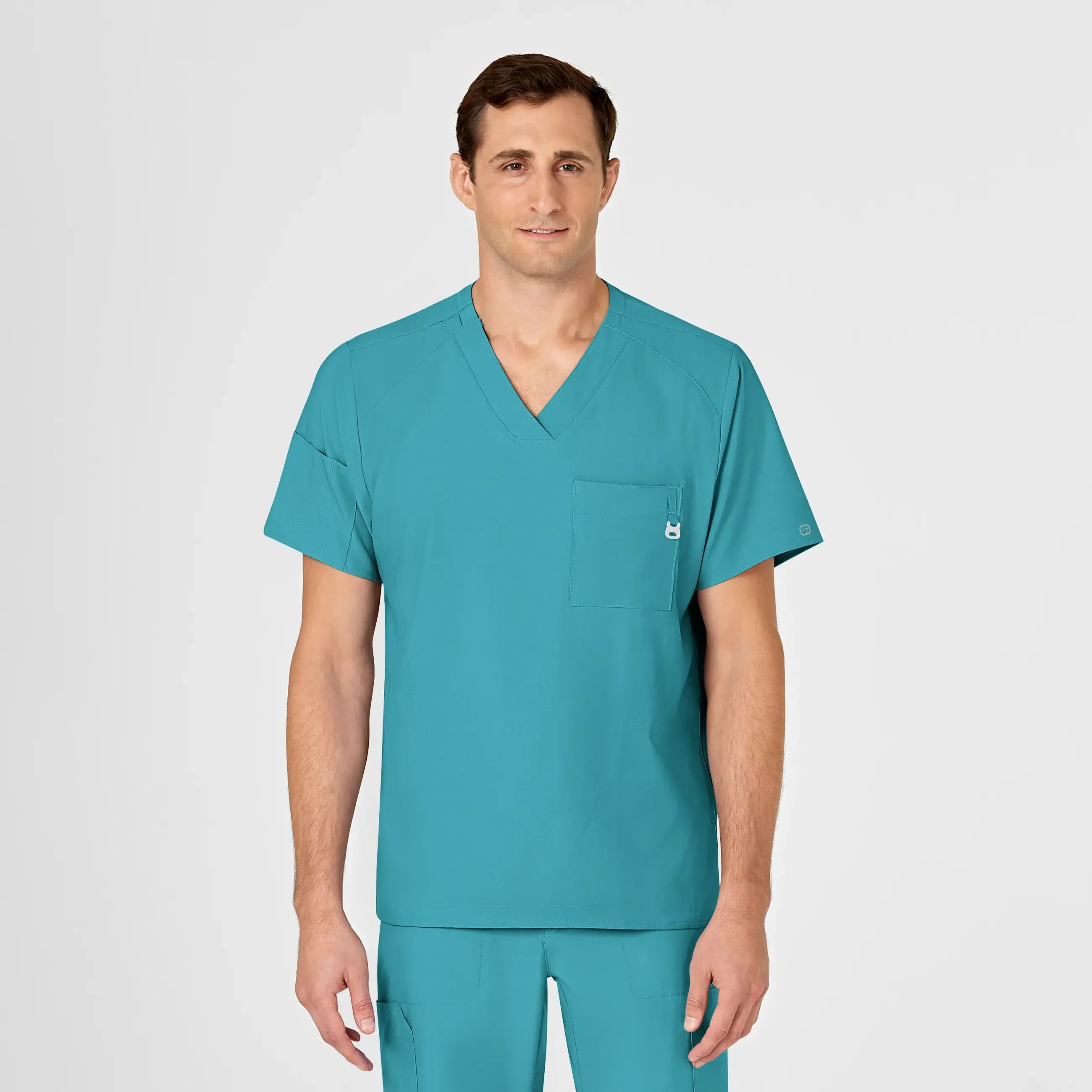 Wink Men's W123 V-Neck Scrub Top - Teal