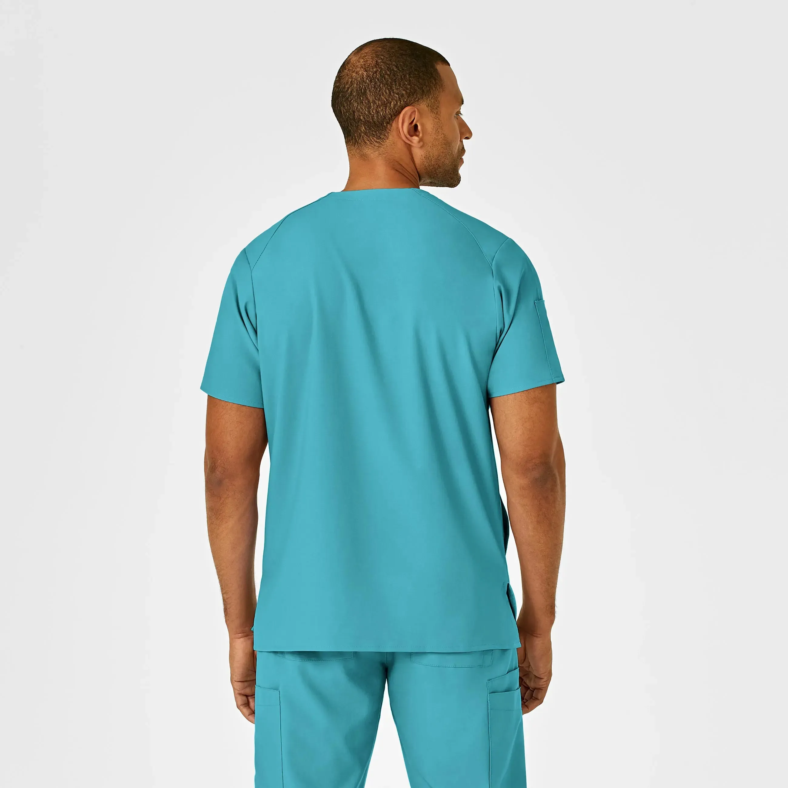Wink Men's W123 V-Neck Scrub Top - Teal