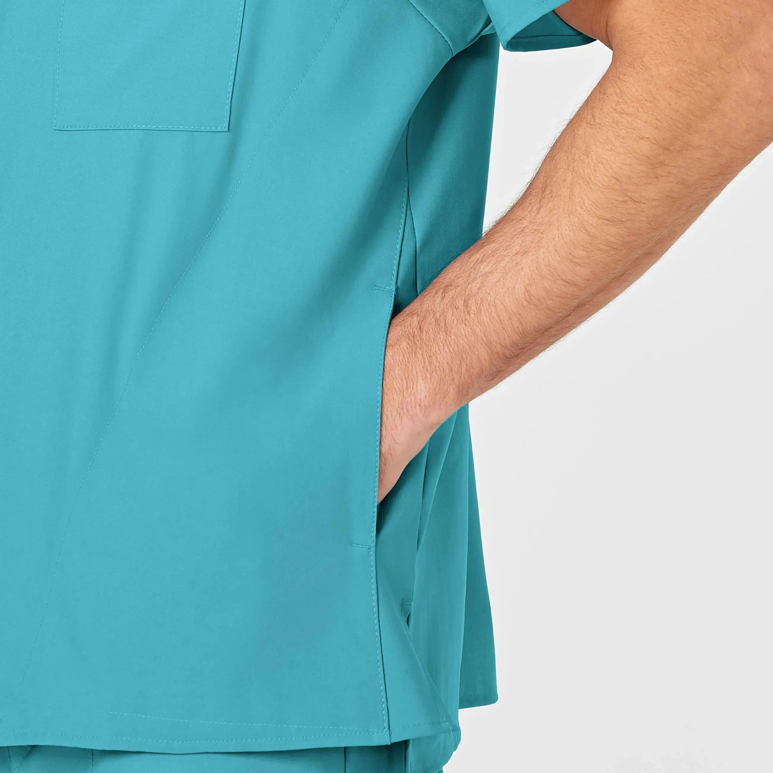 Wink Men's W123 V-Neck Scrub Top - Teal