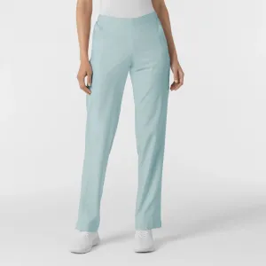 Wink Women's Flat Front Cargo Scrub Pant - Sky Blue