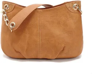 Women Designer Handbags Tote Purse Stylish PU Leather Chain Handle Shoulder Bag, One Color, One Size