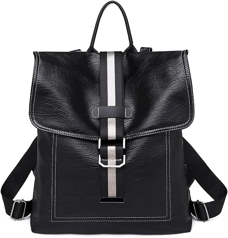 women Ladies School Backpacks For Women's Bags Female Laptop Backpack Business Bags(Black)