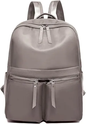 Women Waterproof Backpacks Female Casual Lady Large Capacity Business Bags Backpack (Gray)