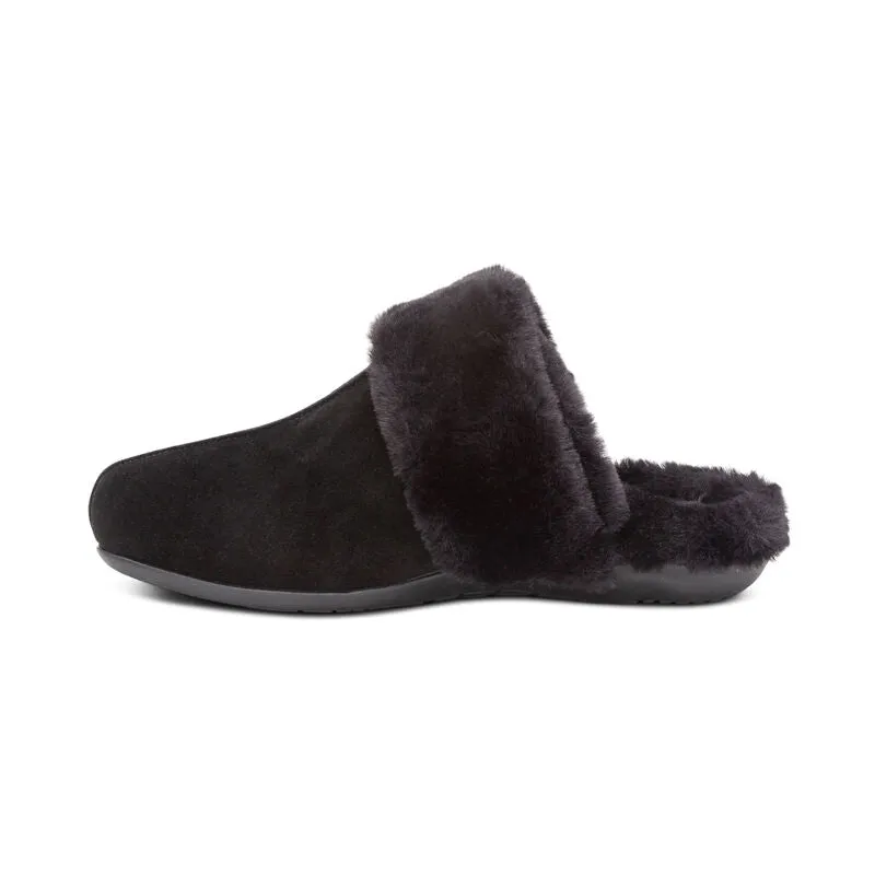 WOMEN'S AETREX ARIANNA ARCH SUPPORT SLIPPER | BLACK